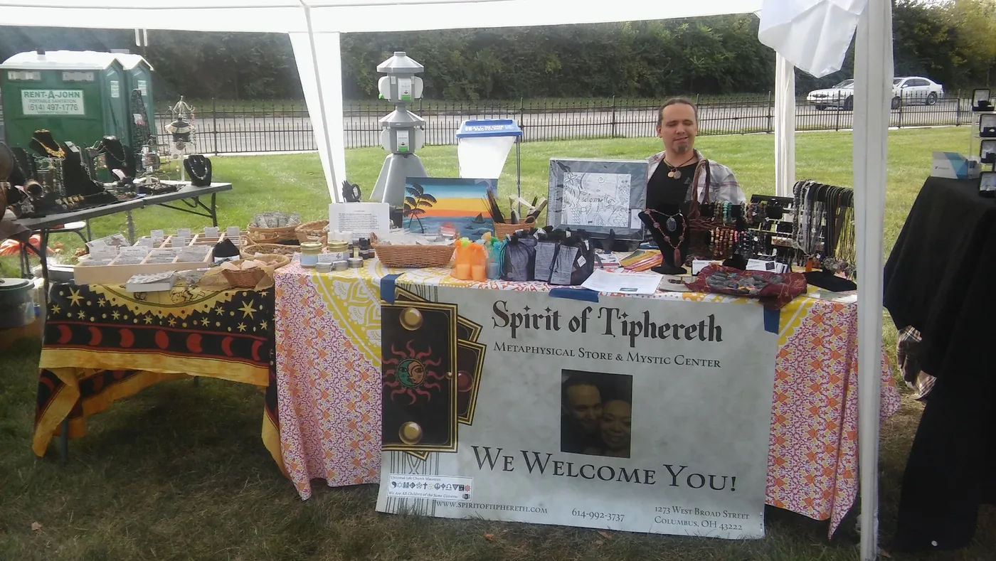 Spirit of Tiphereth festival booth during the Columbus years
