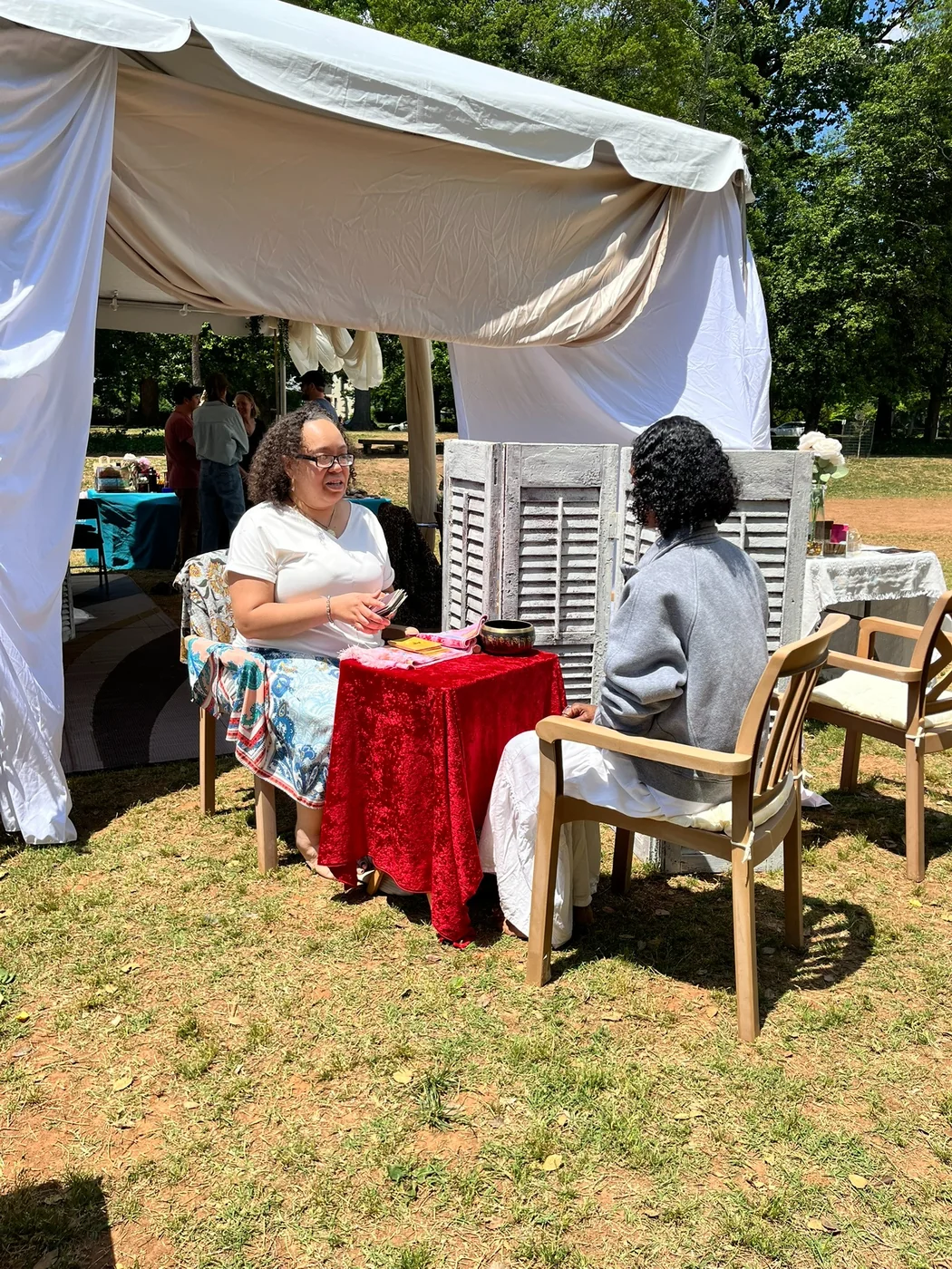 Tarot reading at a Spirit of Tiphereth event